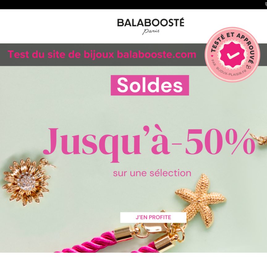 J&rsquo;ai testé le site de bijoux Balaboosté : Mon avis complet