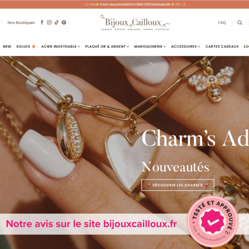 J&rsquo;ai testé le site Bijoux Cailloux : Mon avis complet