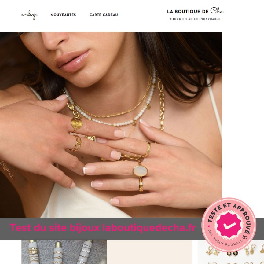 J&rsquo;ai testé le site de bijoux La Boutique de Cha : Mon avis complet