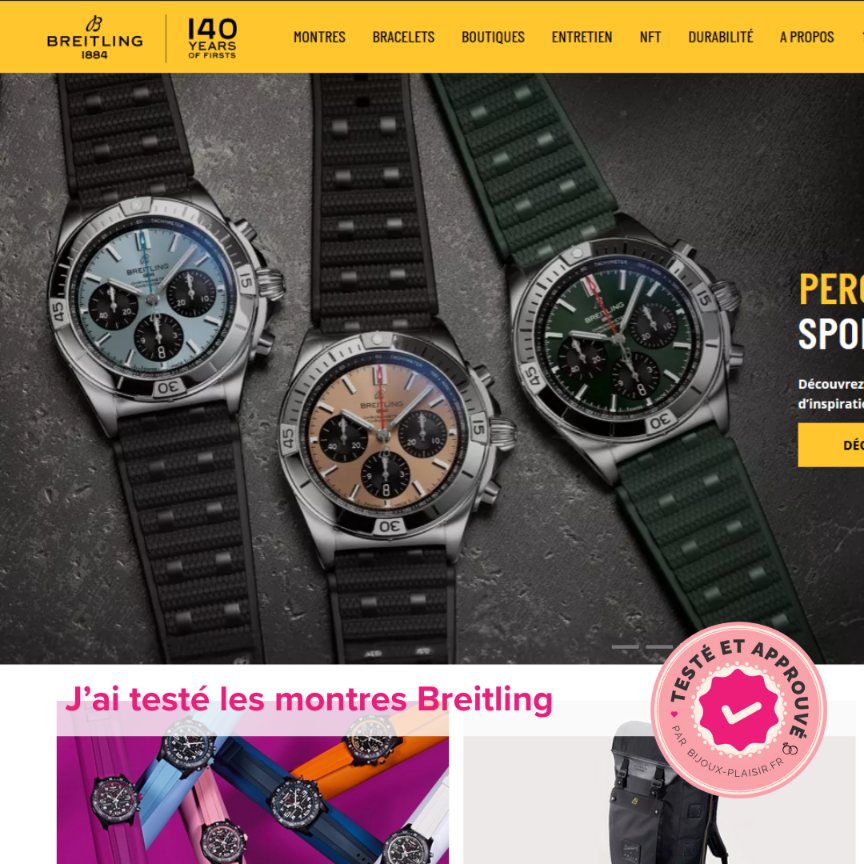 J&rsquo;ai testé le site de montre Breitling : Mon avis complet