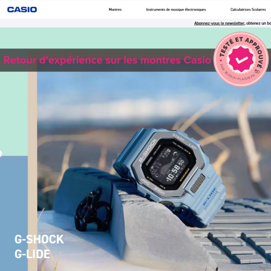 J&rsquo;ai testé le site de montre Casio : Mon avis complet