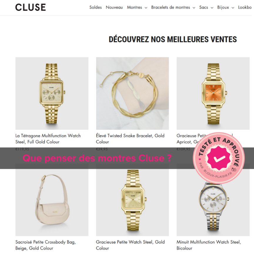 J&rsquo;ai testé le site de montre Cluse : Mon avis complet