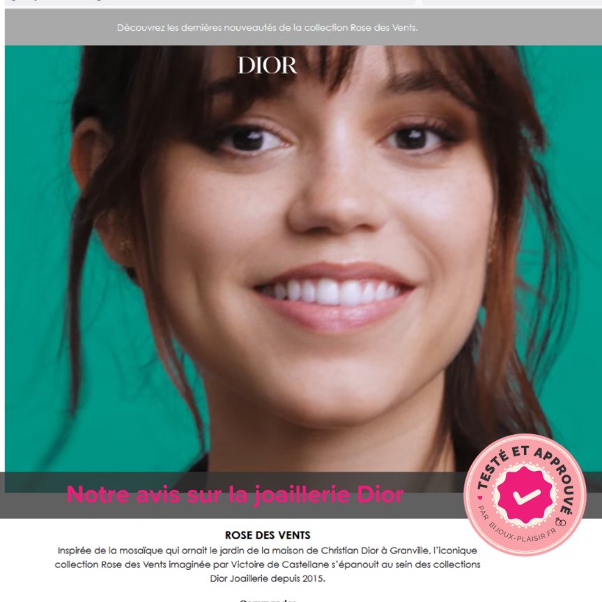 J&rsquo;ai testé le site Dior Joaillerie : Mon avis complet