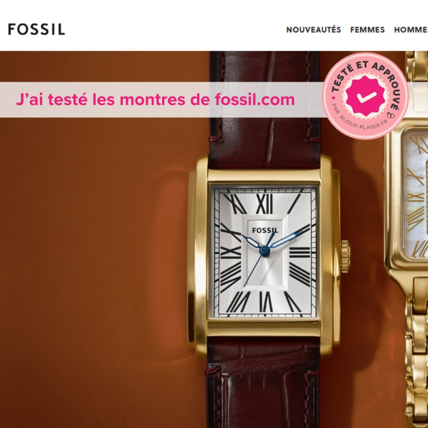 J&rsquo;ai testé le site de montre Fossil : Mon avis complet