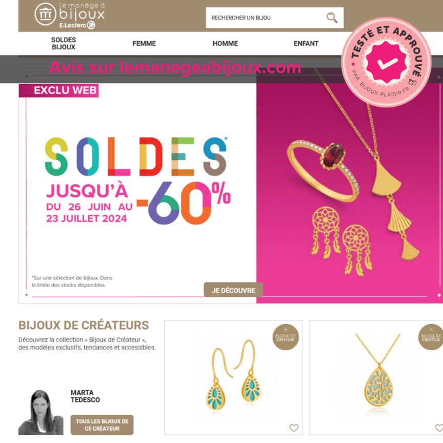 J&rsquo;ai testé le site Le Manège à Bijoux : Mon avis complet