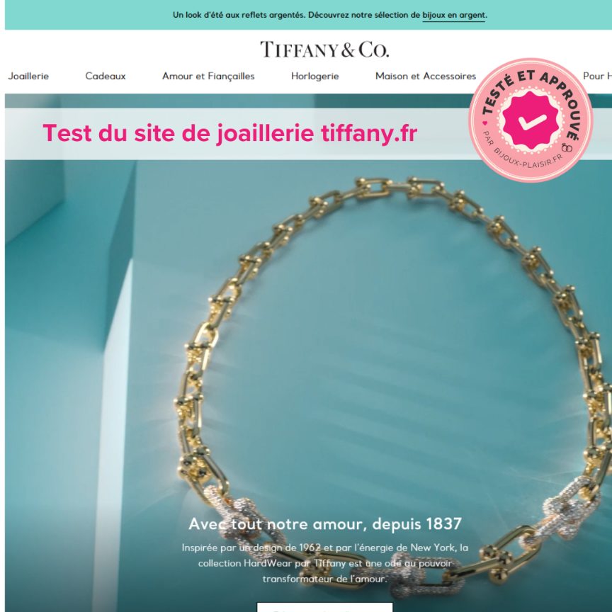 J&rsquo;ai testé le site de bijoux Tiffany & Co. : Mon avis complet